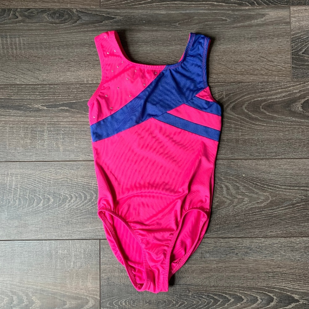 5/$25 Danskin Freestyle Pink & Blue Leotard | 7/8